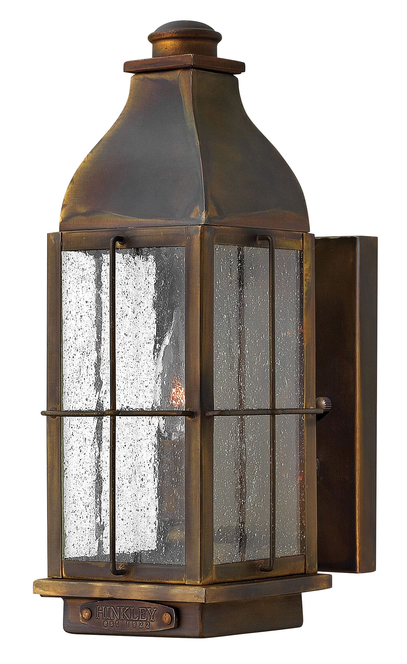 Hinkley Bingham 1-Light Outdoor Small Wall Mount in Sienna