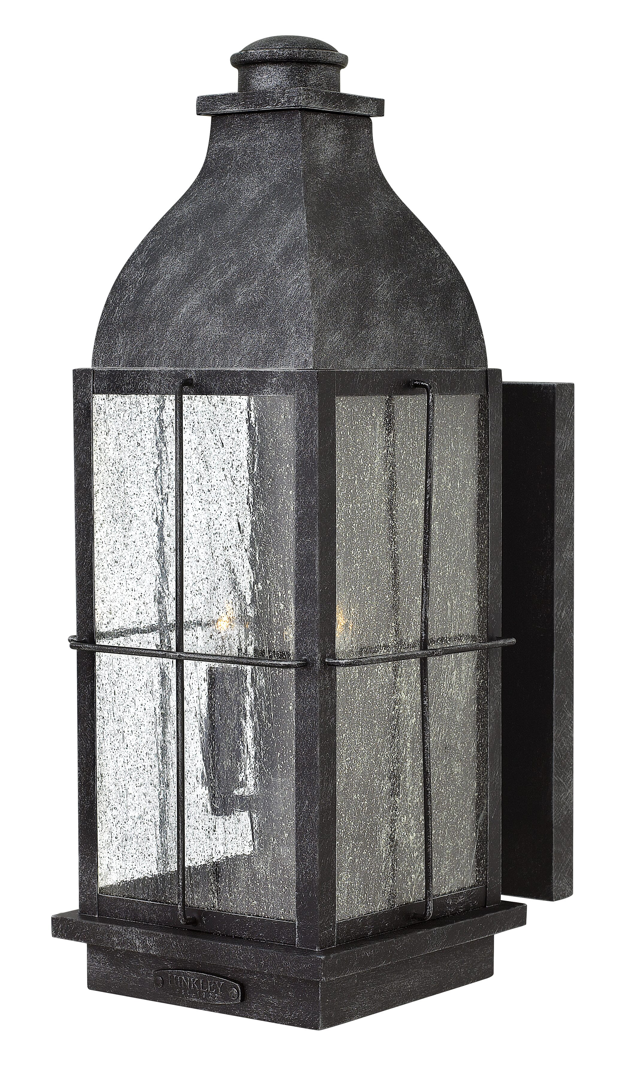 Hinkley Bingham 3-Light Outdoor Large Wall Mount in Greystone