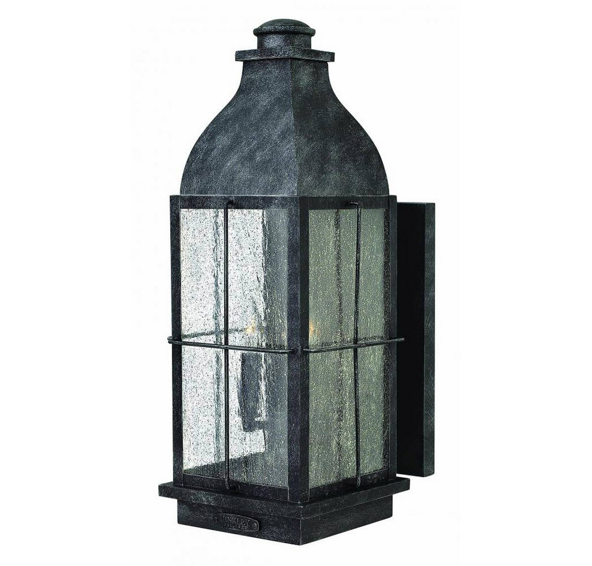 Hinkley Bingham 3-Light Outdoor Large Wall Mount in Greystone