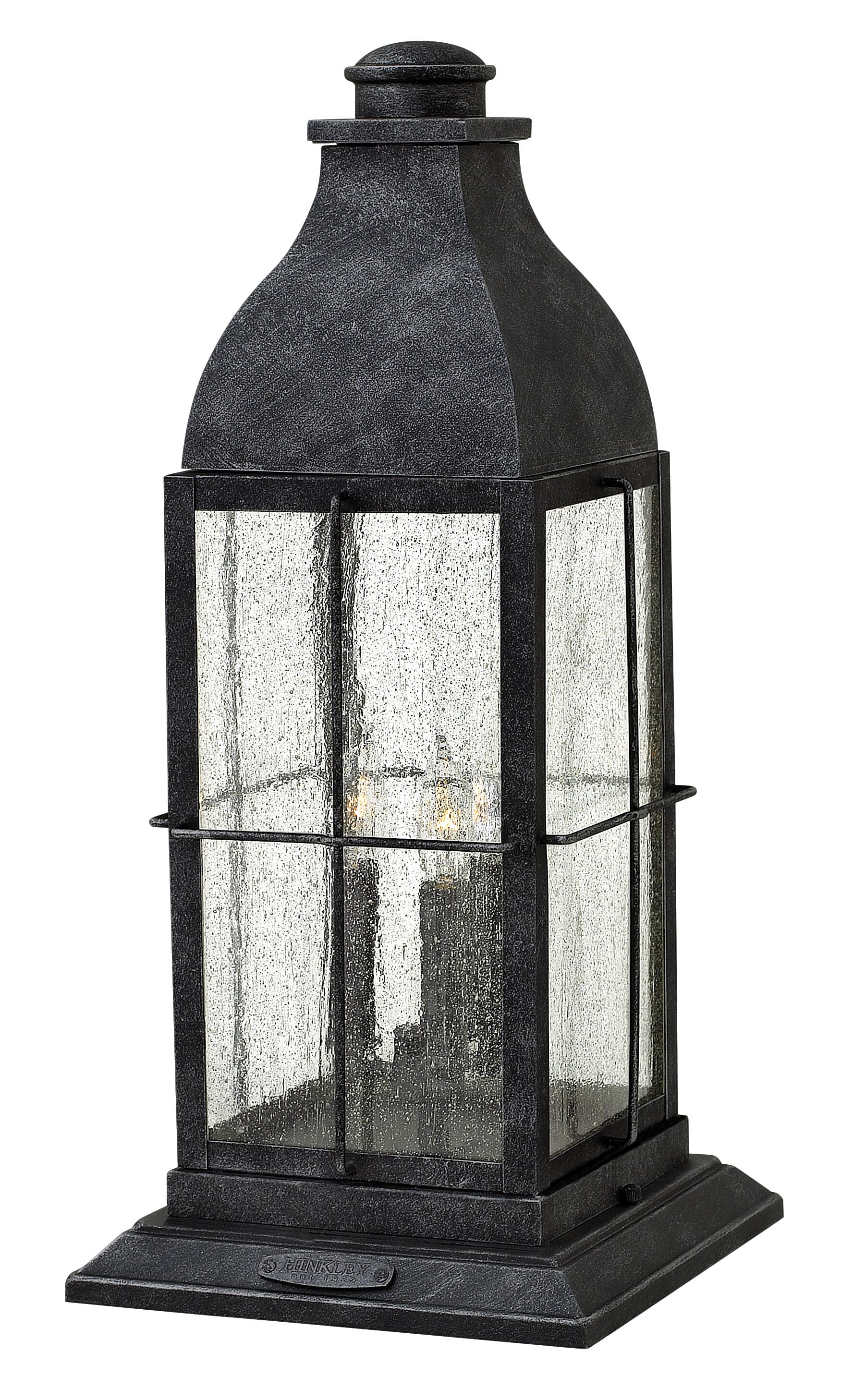 Hinkley Bingham 3-Light Outdoor Pier Mount in Greystone