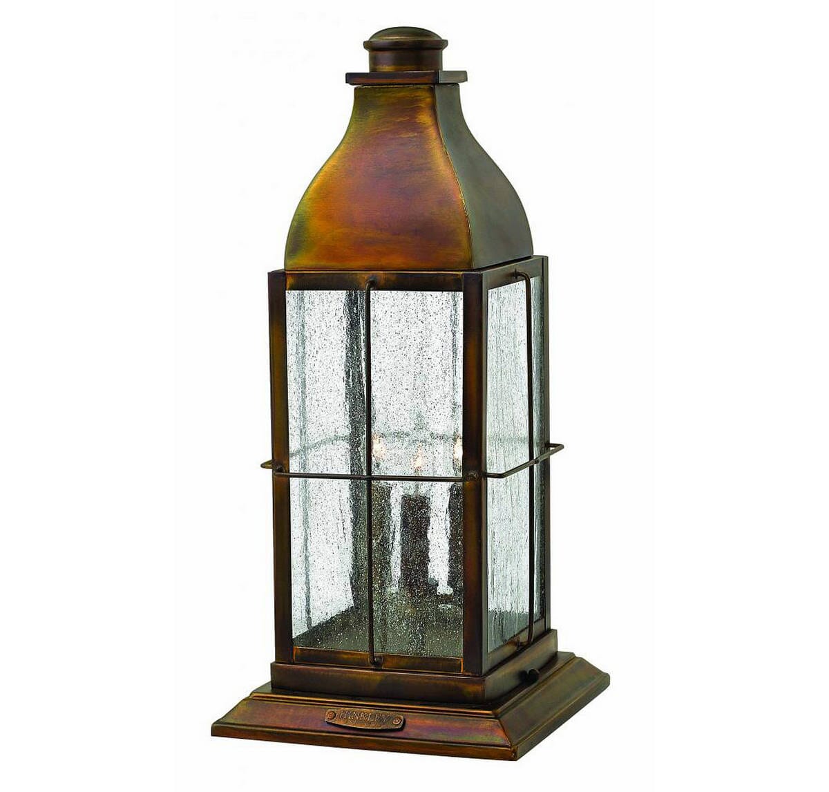 Hinkley Bingham 3-Light Outdoor Pier Mount in Sienna