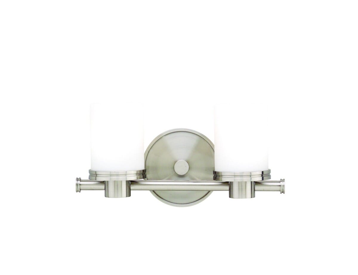 Hudson Valley Southport 2-Light 12" Bathroom Vanity Light in Satin Nickel