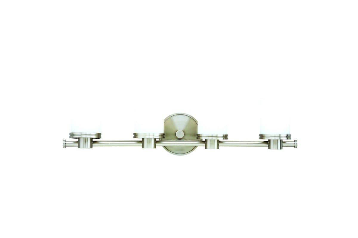 Hudson Valley Southport 4-Light 25" Bathroom Vanity Light in Satin Nickel