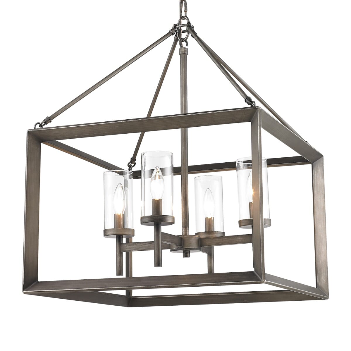 Golden Smyth 4-Light Chandelier in Gunmetal Bronze