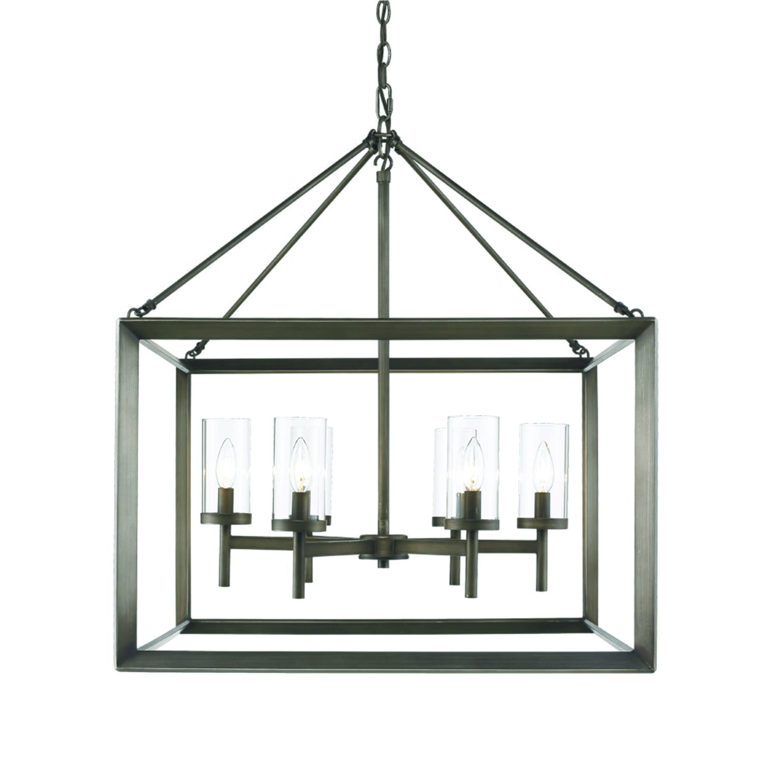 Golden Smyth 6-Light Chandelier in Gunmetal Bronze