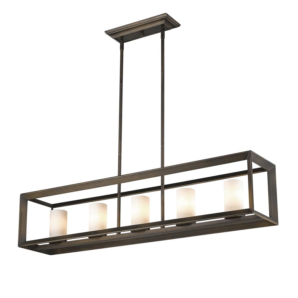 Golden Smyth 5-Light Pendant Light in Gunmetal Bronze