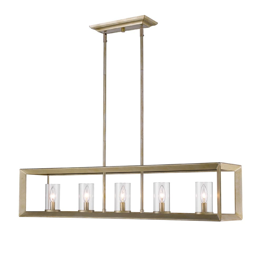 Golden Smyth 5-Light Pendant Light in White Gold