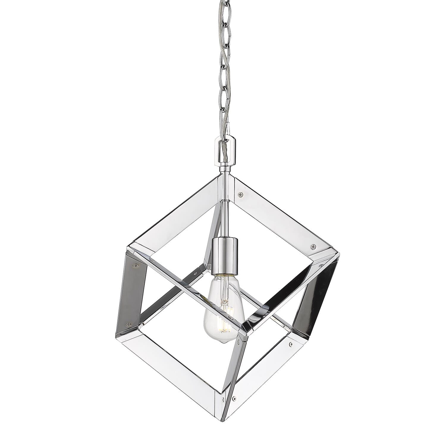 Golden Architect 16" Mini Pendant in Chrome