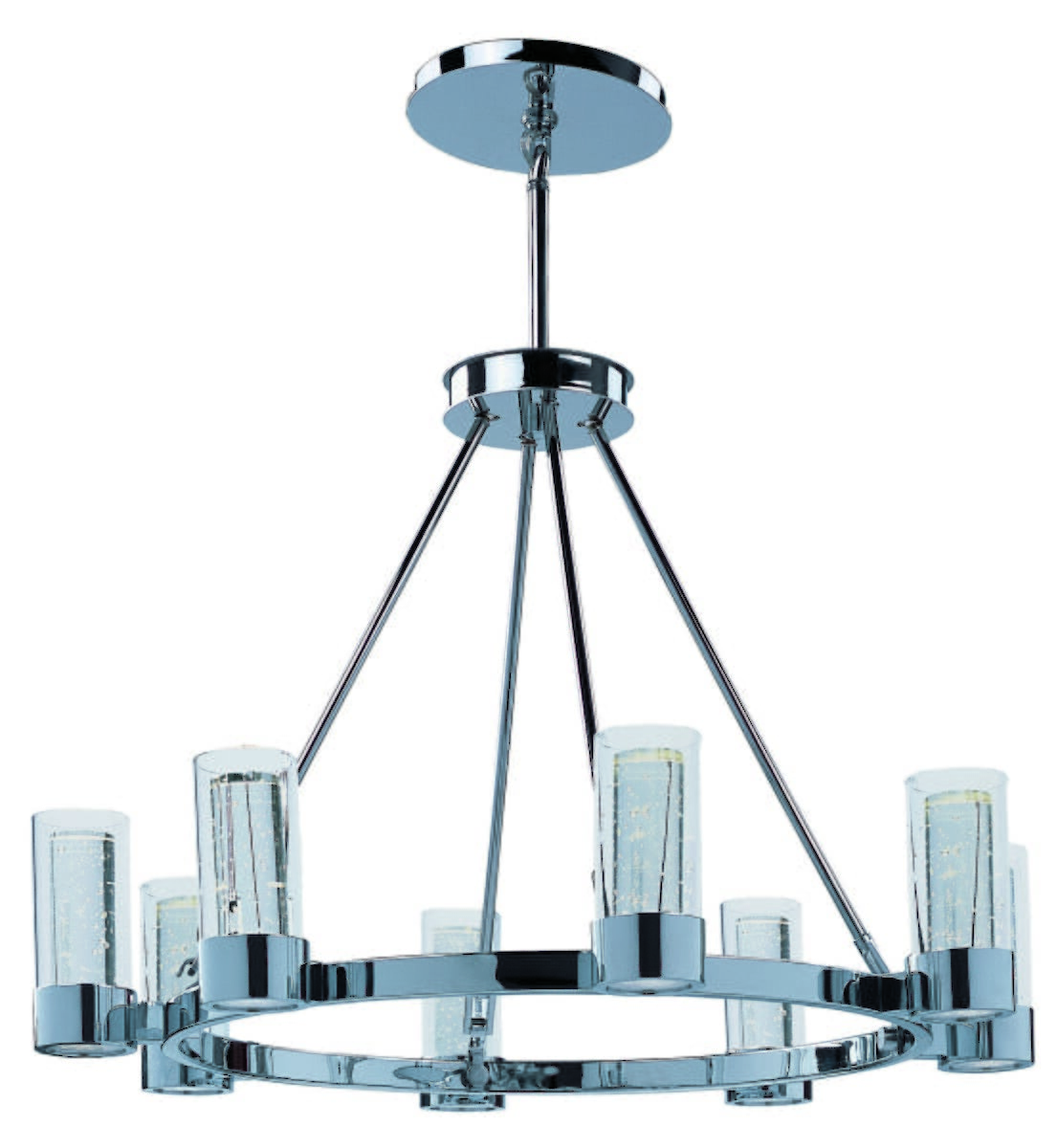 Maxim Lighting Sync 32" 8-Light Chandelier in Polished Chrome