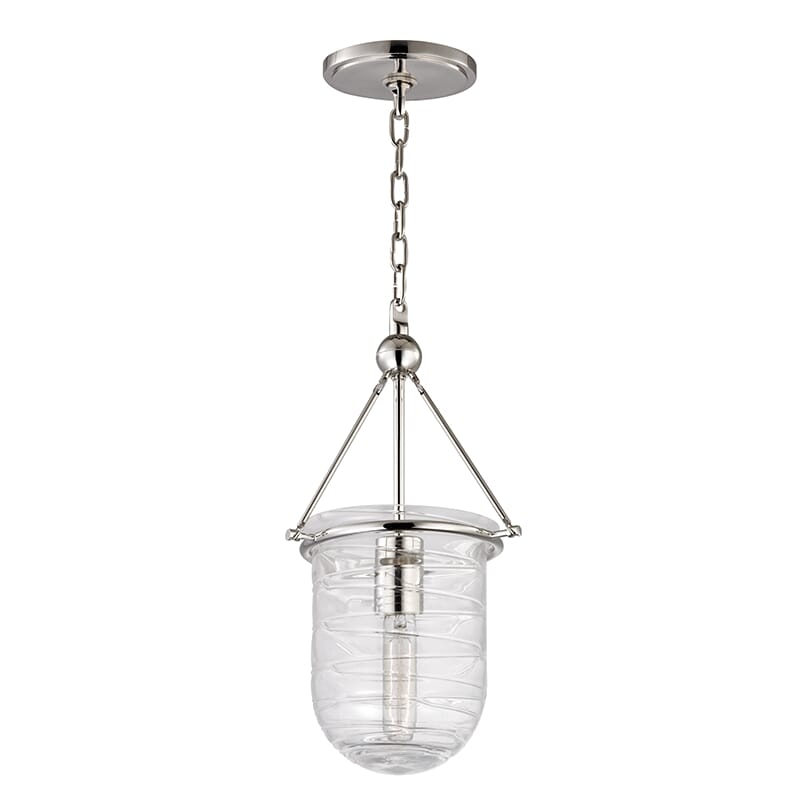 Hudson Valley Willet 17" Pendant Light in Polished Nickel