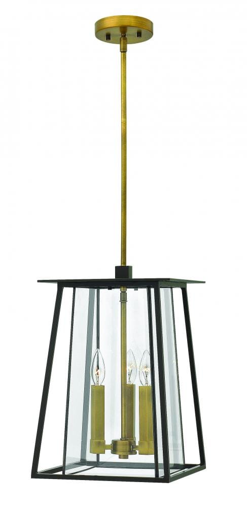 Hinkley Walker 3-Light Outdoor Hanging Light in Buckeye Bronze