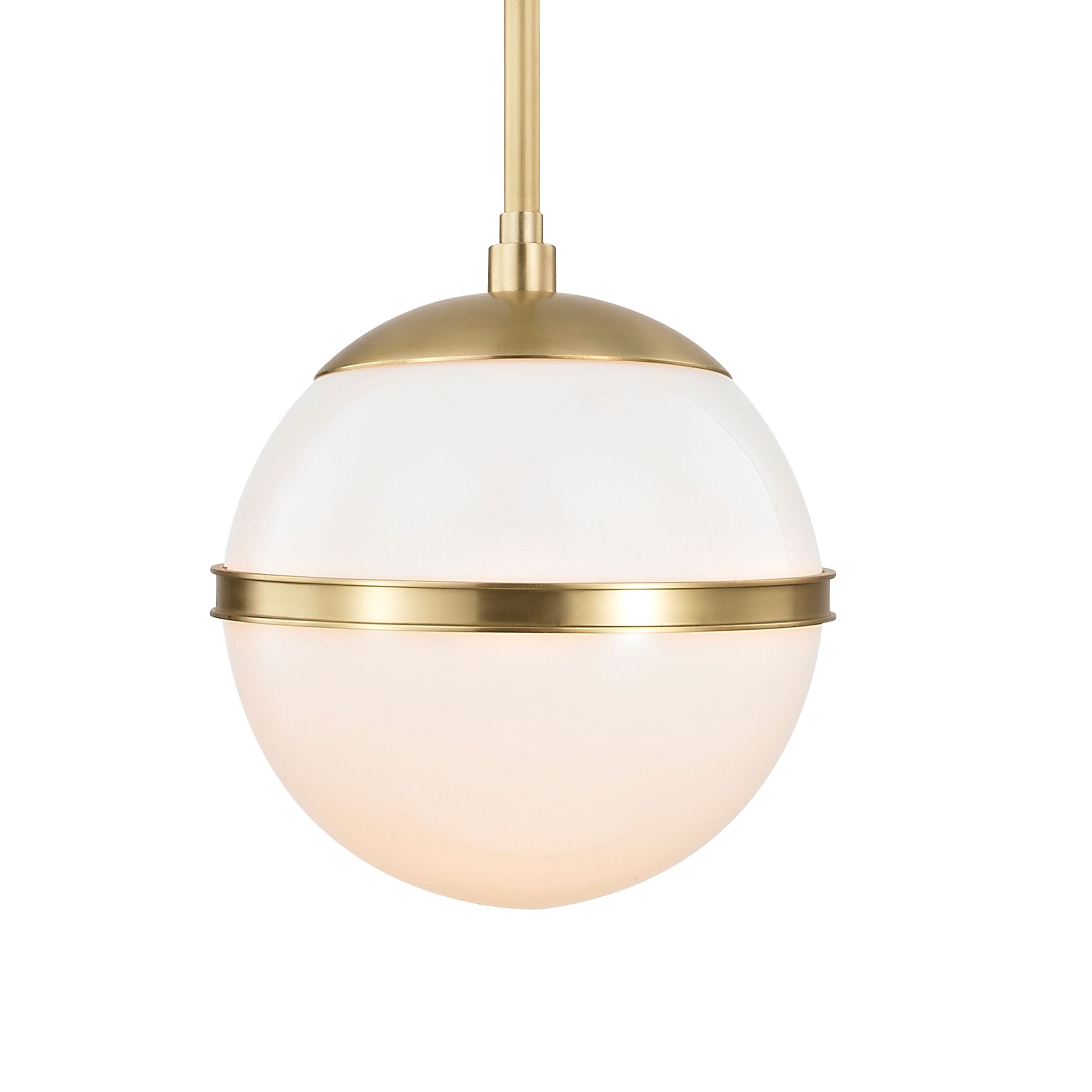 Brian Patrick Flynn for Crystorama Truax 8" Pendant in Aged Brass