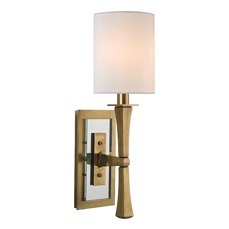 Hudson Valley York 17" Wall Sconce in Aged Brass