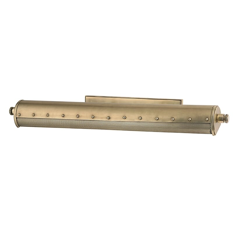 Hudson Valley Gaines 3-Light 3" Picture Light in Aged Brass