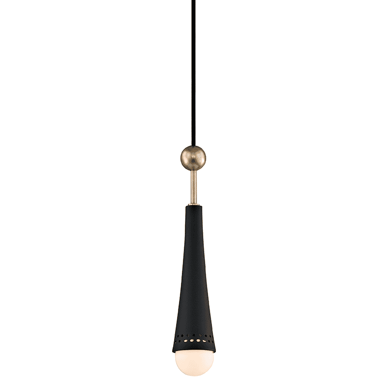 Hudson Valley Tupelo 14" Pendant Light in Aged Brass