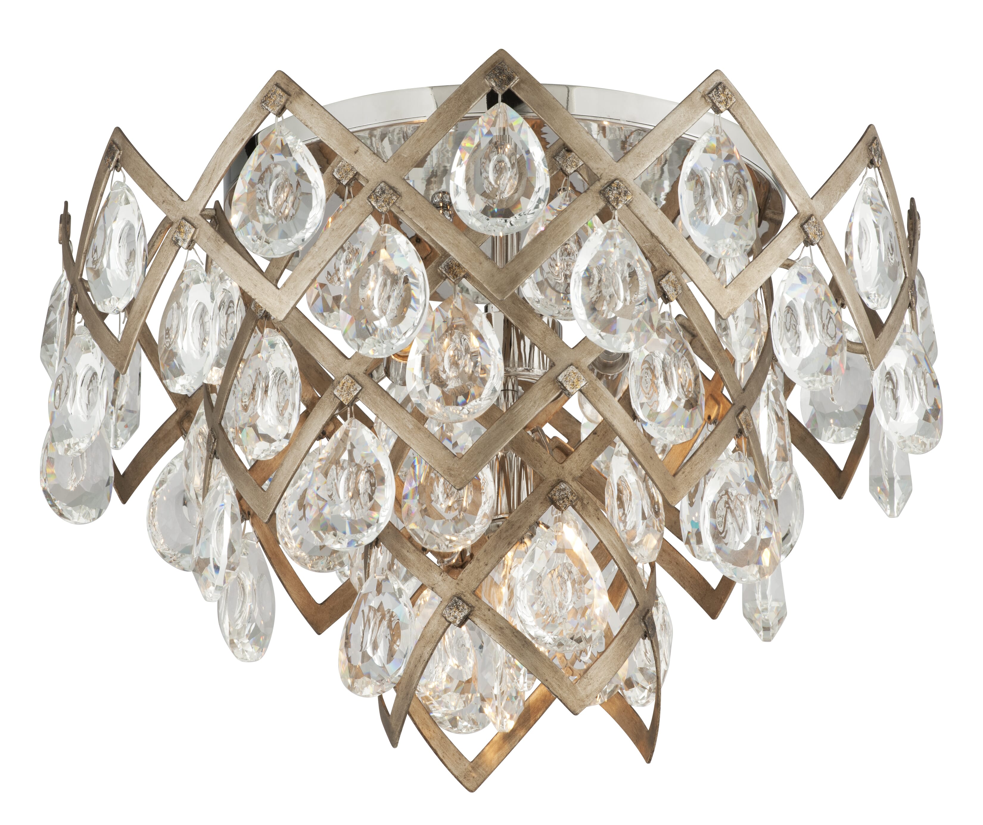 Corbett Tiara 3-Light Ceiling Light in Vienna Bronze