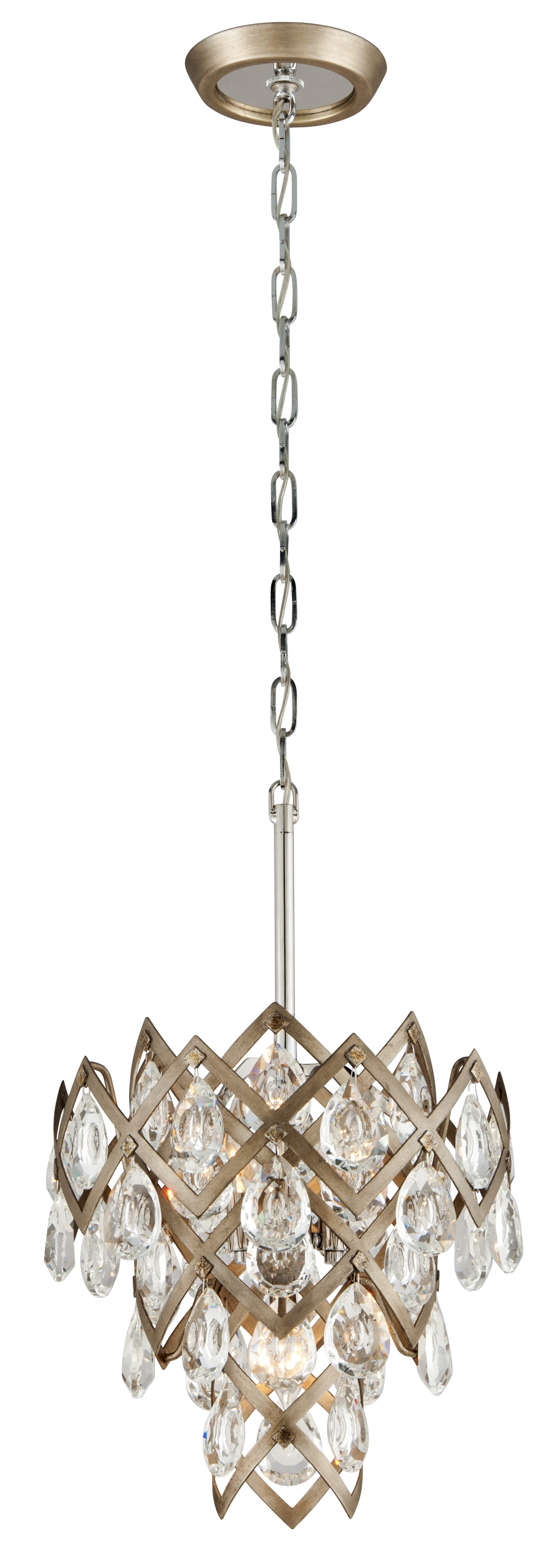 Corbett Tiara 3-Light Pendant Light in Vienna Bronze