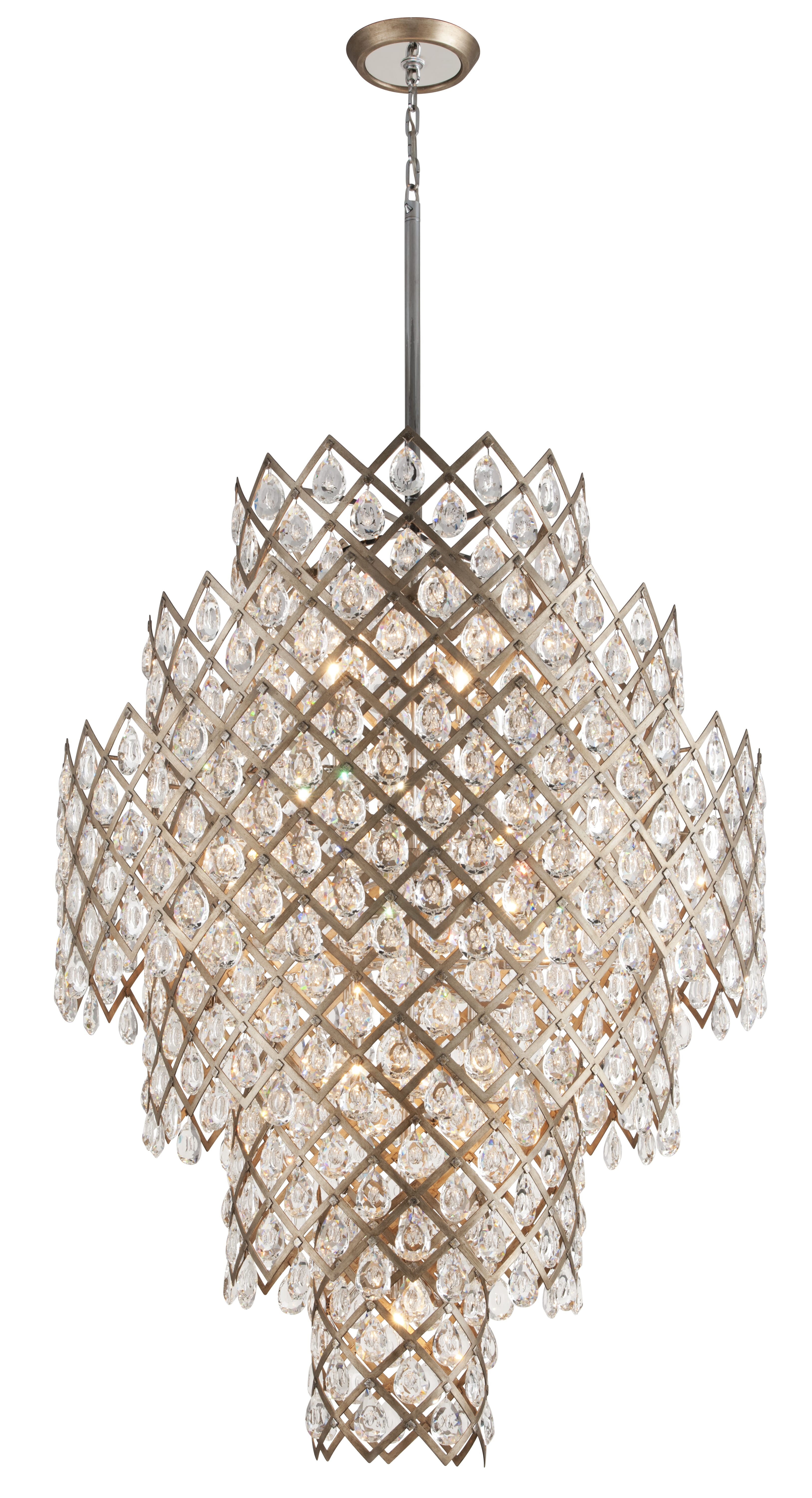 Corbett Tiara 17-Light Pendant Light in Vienna Bronze