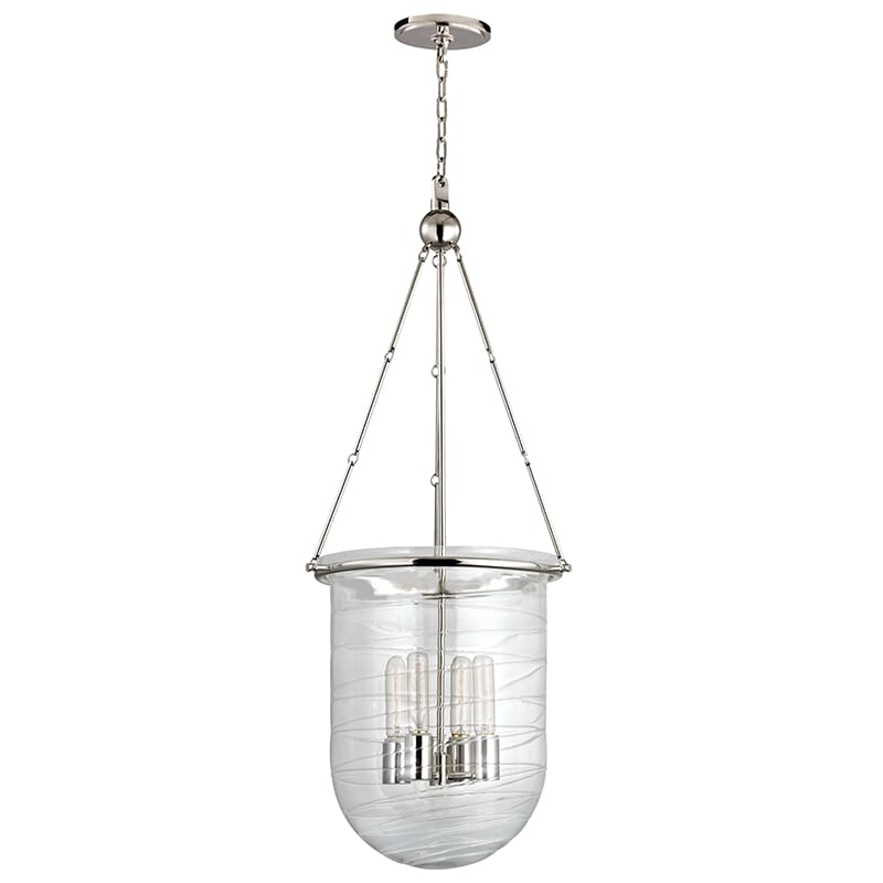 Hudson Valley Willet 4-Light 39" Pendant Light in Polished Nickel