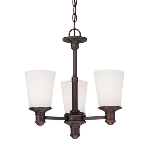 Millennium Lighting Cimmaron 3-Light Chandelier in Rubbed Bronze