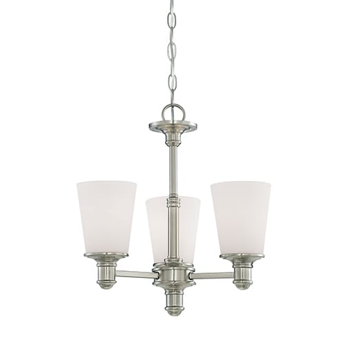 Millennium Lighting Cimmaron 3-Light Chandelier in Satin Nickel