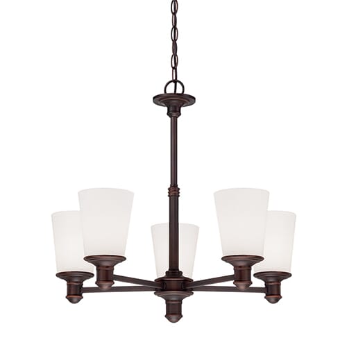 Millennium Lighting Cimmaron 5-Light Chandelier in Rubbed Bronze