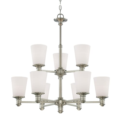 Millennium Lighting Cimmaron 9-Light Chandelier in Satin Nickel