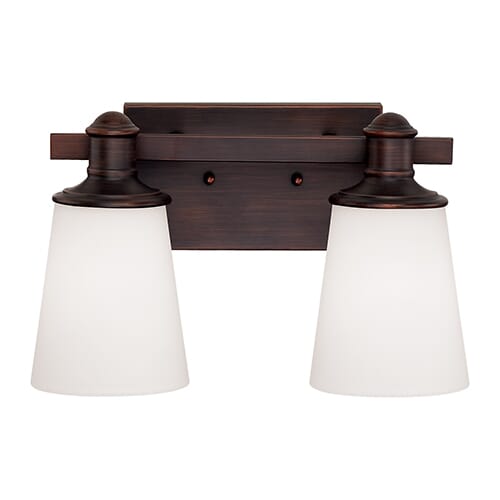 Millennium Lighting Cimmaron 2-Light Bathroom Vanity Light in Rubbed Bronze