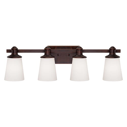 Millennium Lighting Cimmaron 4-Light Bathroom Vanity Light in Rubbed Bronze