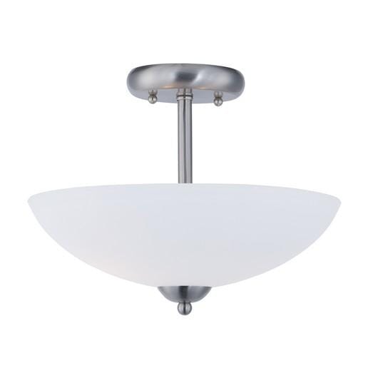 Maxim Lighting Taylor 2-Light 2-Light Semi-Flush Mount in Satin Nickel