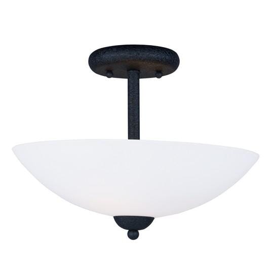 Maxim Lighting Taylor 2-Light 2-Light Semi-Flush Mount in Textured Black