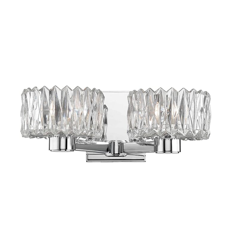 Hudson Valley Anson 2-Light 13" Bathroom Vanity Light in Polished Chrome