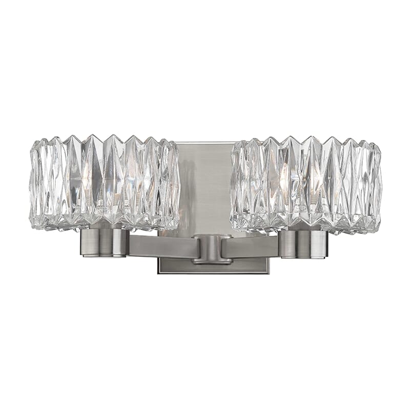 Hudson Valley Anson 2-Light 13" Bathroom Vanity Light in Satin Nickel