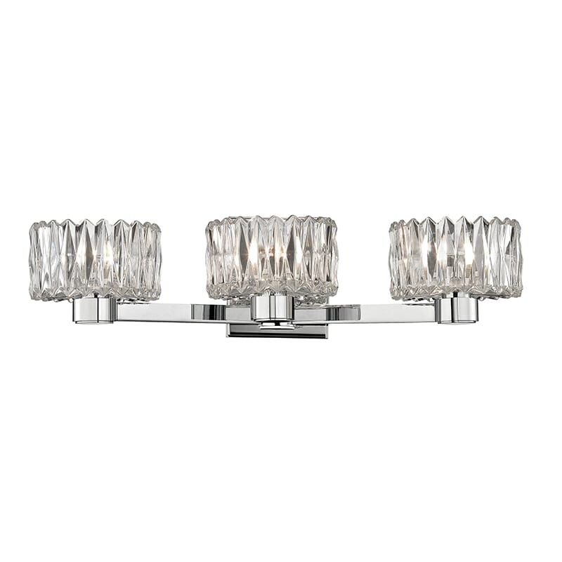 Hudson Valley Anson 3-Light Bathroom Vanity Light in Polished Chrome