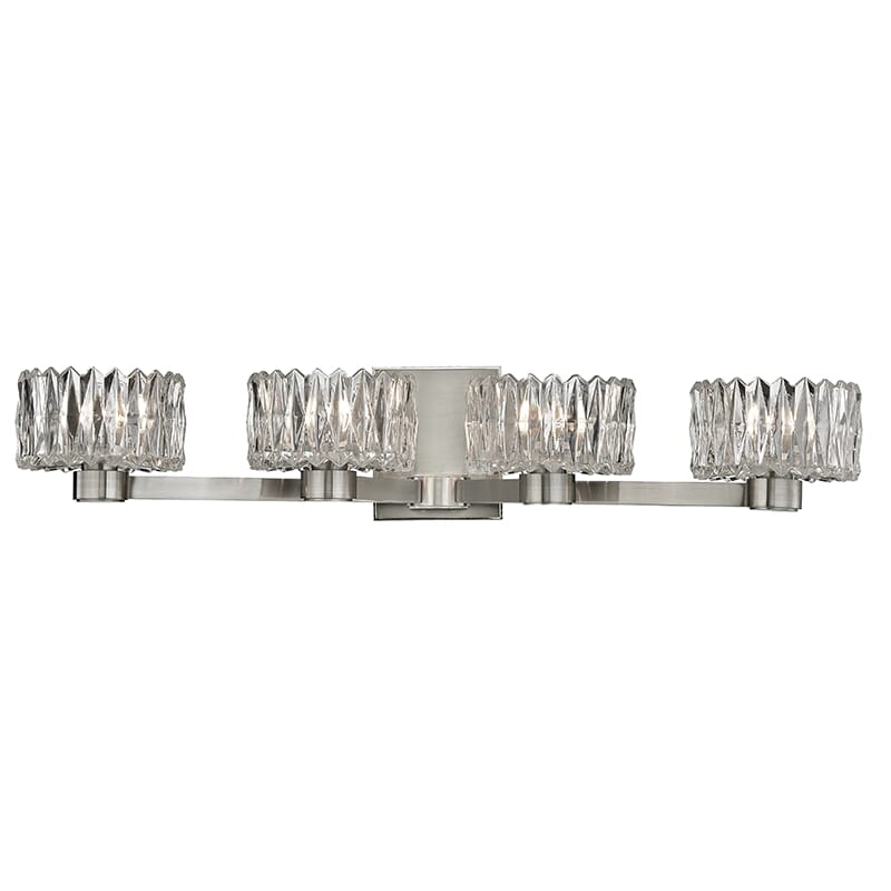 Hudson Valley Anson 4-Light 27" Bathroom Vanity Light in Satin Nickel