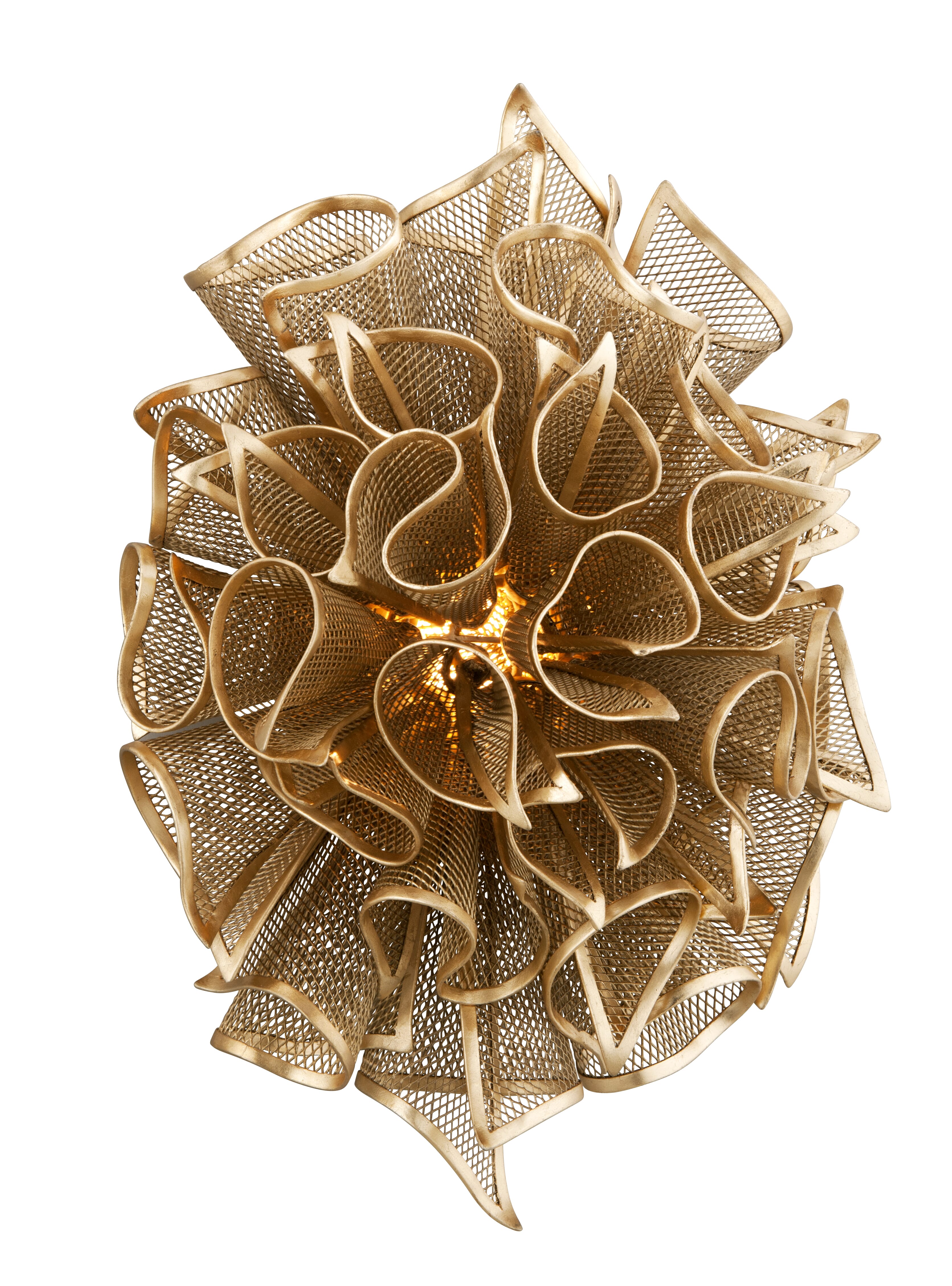 Corbett Pulse Wall Sconce in Gold Leaf