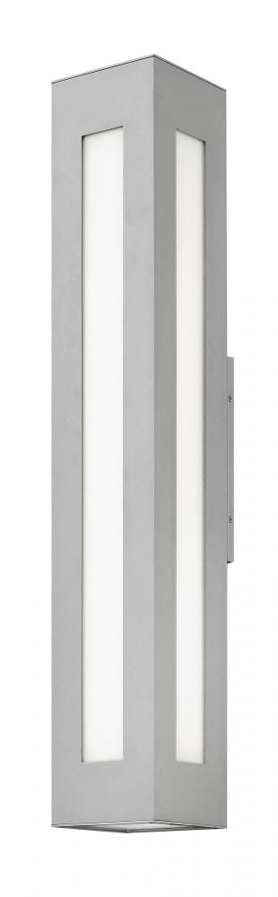 Hinkley Dorian 1-Light LED Outdoor Extra Large Wall Mount in Titanium