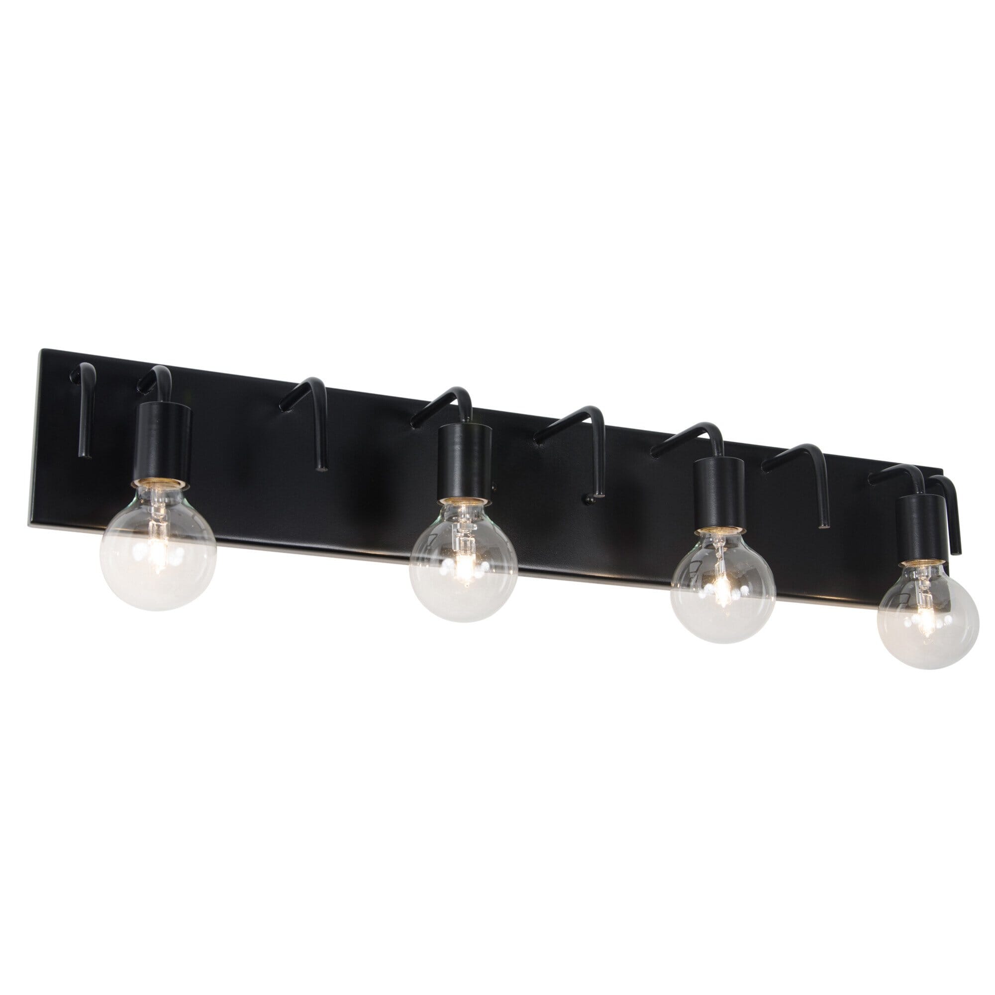 Varaluz Socket-To-Me 4-Light 5" Bathroom Vanity Light in Black