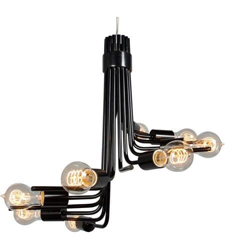 Varaluz Socket-To-Me 8-Light Chandelier in Black