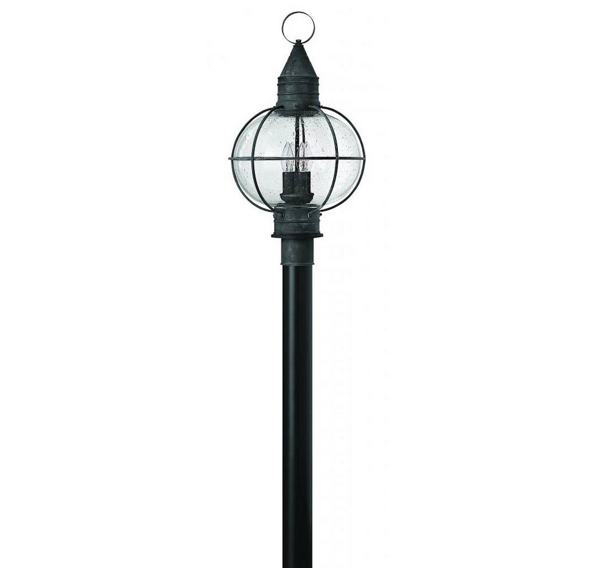 Hinkley Cape Cod 4-Light Outdoor Extra Large Post Top in Aged Zinc