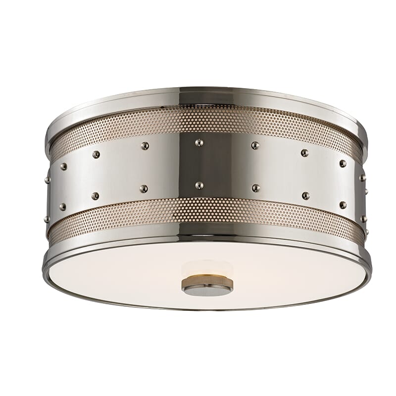 Hudson Valley Gaines 2-Light Ceiling Light in Polished Nickel