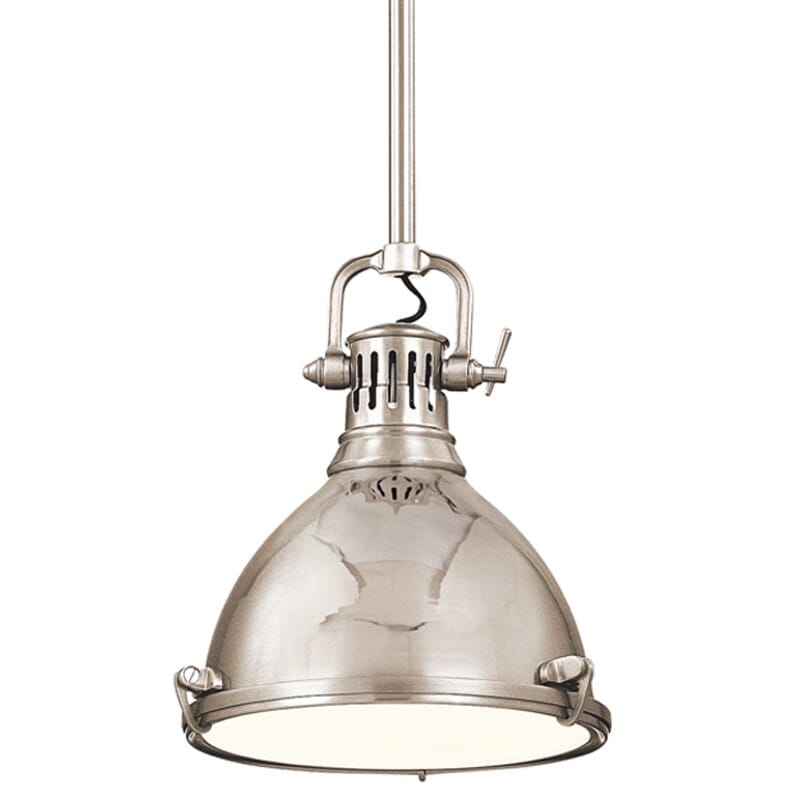 Hudson Valley Pelham 12" Pendant Light in Polished Nickel