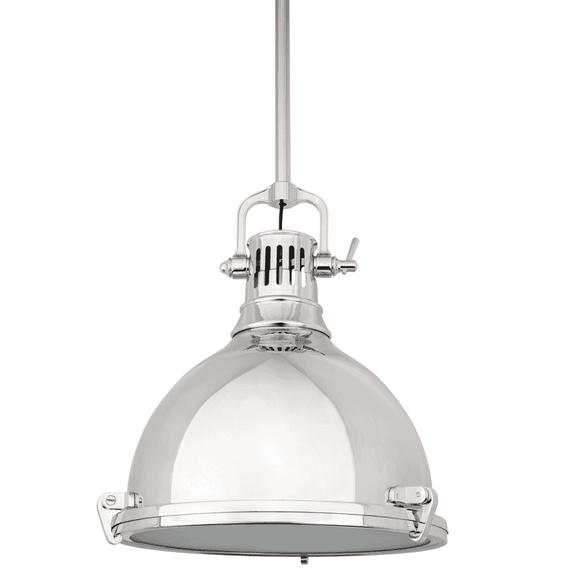 Hudson Valley Pelham 17" Pendant Light in Polished Nickel