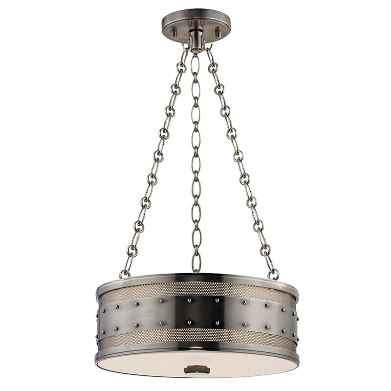 Hudson Valley Gaines 3-Light 6" Pendant Light in Historical Nickel