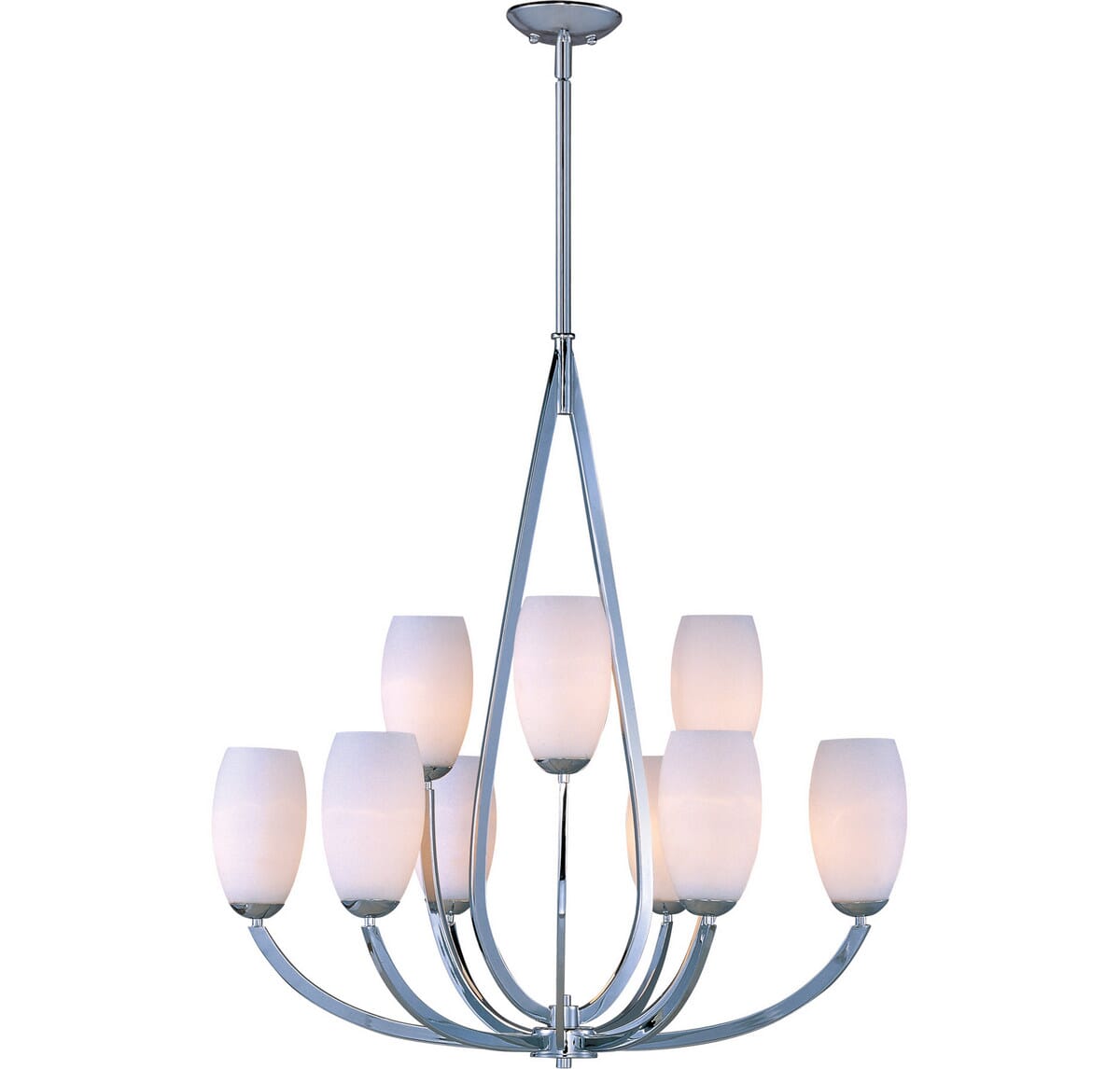 Maxim Lighting Elan 34.5" 9-Light Multi-Tier Chandelier in Polished Chrome