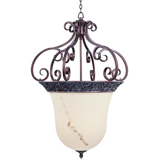 Maxim Lighting Apollo 6-Light 6-Light Entry Foyer Pendant in Greek Bronze