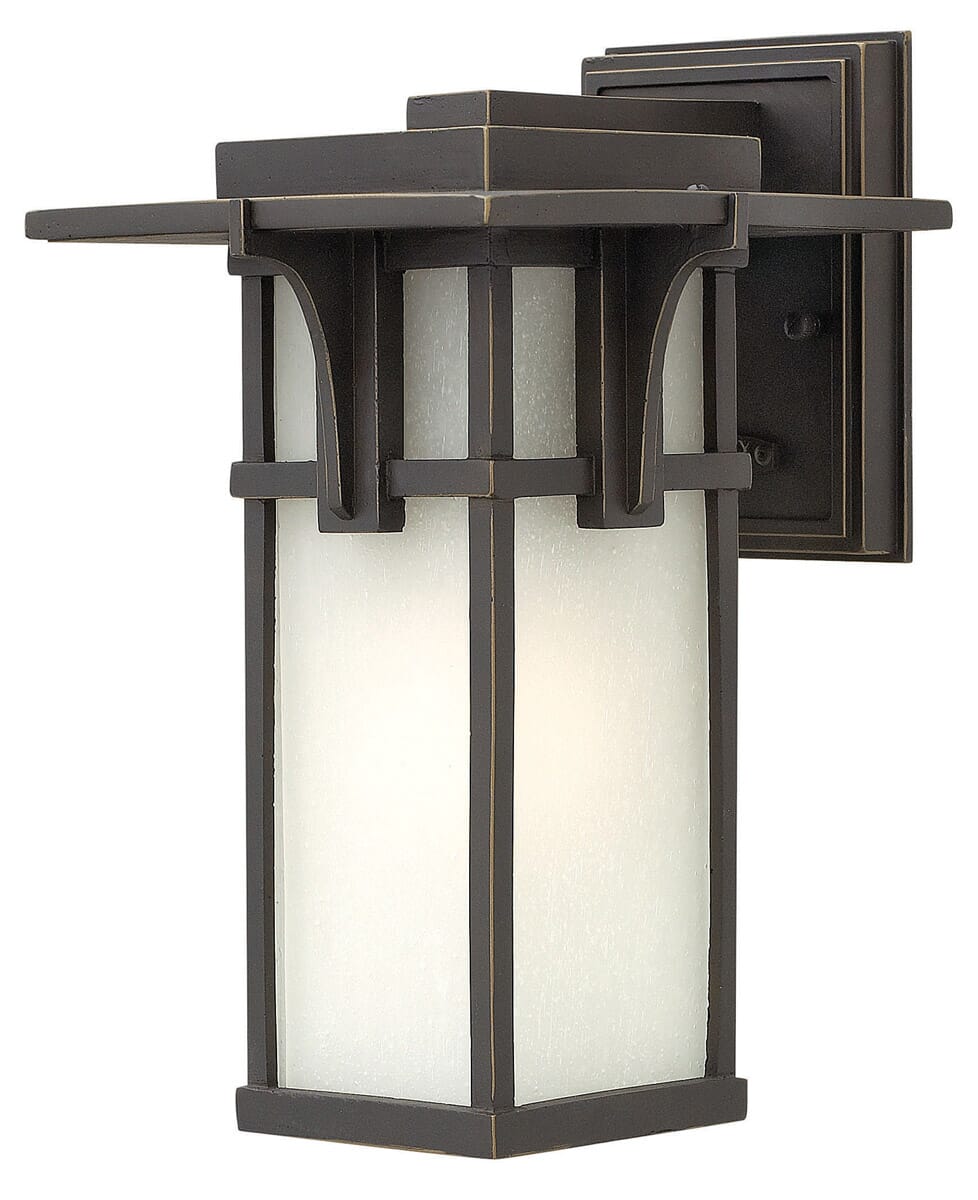 Hinkley Manhattan 1-Light Outdoor Small Wall Mount in Oil Rubbed Bronze