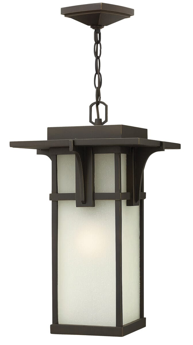 Hinkley Manhattan 1-Light Outdoor Hanging Light in Oil Rubbed Bronze