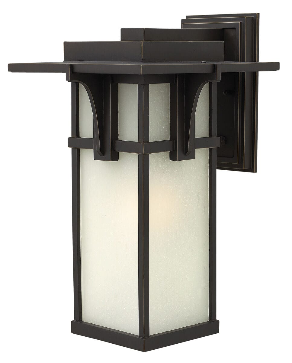 Hinkley Manhattan 1-Light Outdoor Large Wall Mount in Oil Rubbed Bronze