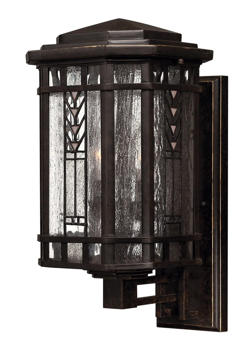 Hinkley Tahoe 3-Light Outdoor Small Wall Mount in Regency Bronze